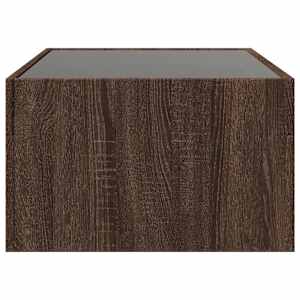 Konferenční stolek s Infinity LED hnědý dub 90 x 50 x 30 cm - obrázek 7