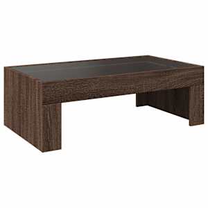 Konferenční stolek s Infinity LED hnědý dub 90 x 50 x 30 cm - obrázek 8