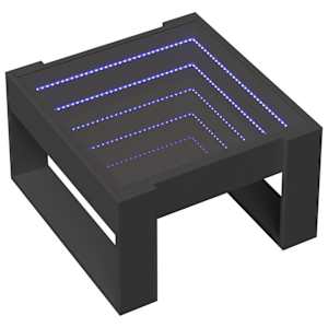Konferenční stolek s Infinity LED černý 50 x 53 x 30 cm - obrázek 3