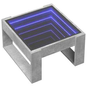 Konferenční stolek s Infinity LED betonově šedý 50x53x30 cm - obrázek 3