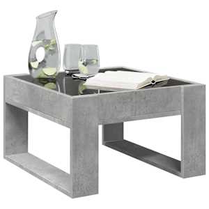 Konferenční stolek s Infinity LED betonově šedý 50x53x30 cm - obrázek 5