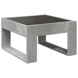 Konferenční stolek s Infinity LED betonově šedý 50x53x30 cm - obrázek 8