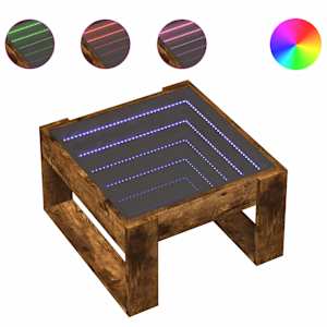 Konferenční stolek s Infinity LED kouřový dub 50 x 53 x 30 cm - obrázek 2