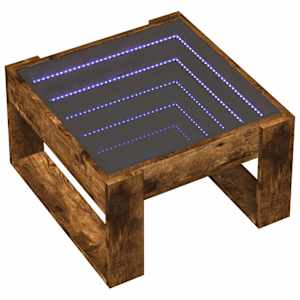 Konferenční stolek s Infinity LED kouřový dub 50 x 53 x 30 cm - obrázek 3