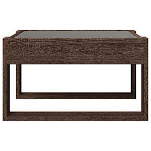 Konferenční stolek s Infinity LED hnědý dub 50 x 53 x 30 cm - obrázek 6