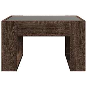 Konferenční stolek s Infinity LED hnědý dub 50 x 53 x 30 cm - obrázek 7