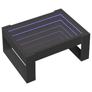 Konferenční stolek s Infinity LED černý 70 x 53 x 30 cm - obrázek 3
