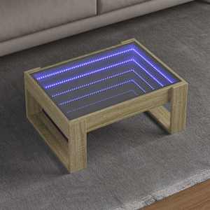 Konferenční stolek s Infinity LED dub sonoma 70 x 53 x 30 cm - obrázek 1