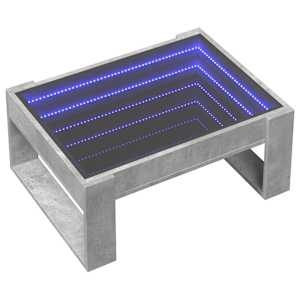 Konferenční stolek s Infinity LED betonově šedý 70 x 53 x 30 cm - obrázek 3