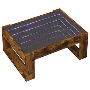 Konferenční stolek s Infinity LED kouřový dub 70 x 53 x 30 cm - obrázek 3
