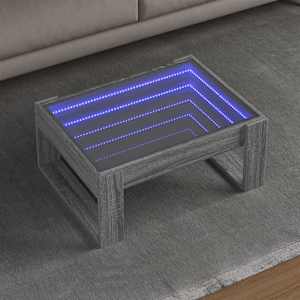 Konferenční stolek s Infinity LED šedý sonoma 70 x 53 x 30 cm - obrázek 1