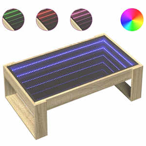 Konferenční stolek s Infinity LED dub sonoma 90 x 53 x 30 cm - obrázek 2