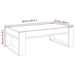 Konferenční stolek s Infinity LED dub sonoma 90 x 53 x 30 cm - obrázek 13