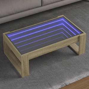 Konferenční stolek s Infinity LED dub sonoma 90 x 53 x 30 cm - obrázek 1