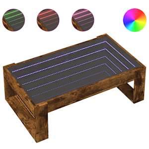 Konferenční stolek s Infinity LED kouřový dub 90 x 53 x 30 cm - obrázek 2