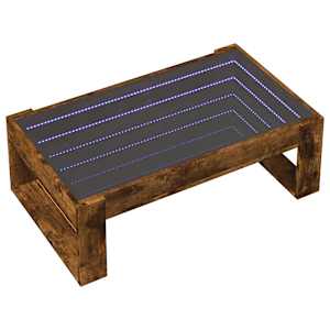 Konferenční stolek s Infinity LED kouřový dub 90 x 53 x 30 cm - obrázek 3