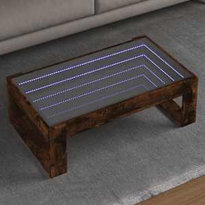 Konferenční stolek s Infinity LED kouřový dub 90 x 53 x 30 cm - obrázek 1