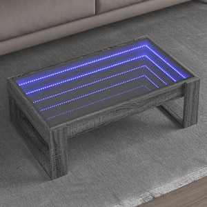 Konferenční stolek s Infinity LED šedý sonoma 90 x 53 x 30 cm - obrázek 1
