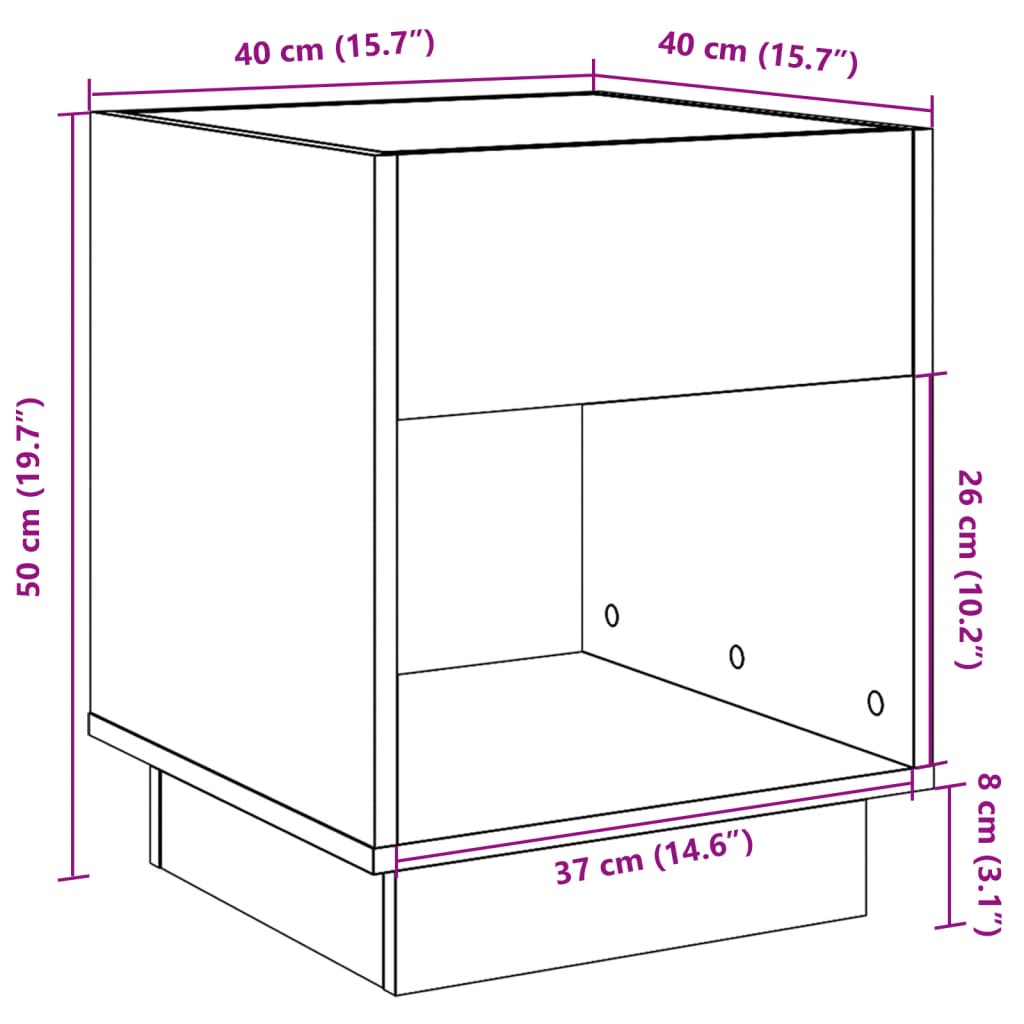 Sonoma-eg / 40 cm - Billede 13