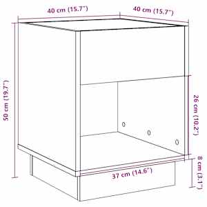 Konferenční stolek s Infinity LED dub sonoma 40 x 40 x 50 cm - obrázek 13