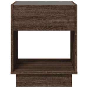 Konferenční stolek s Infinity LED hnědý dub 40 x 40 x 50 cm - obrázek 6