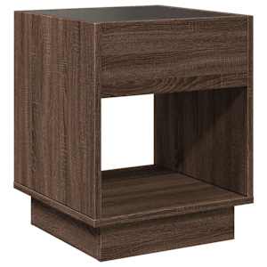 Konferenční stolek s Infinity LED hnědý dub 40 x 40 x 50 cm - obrázek 8