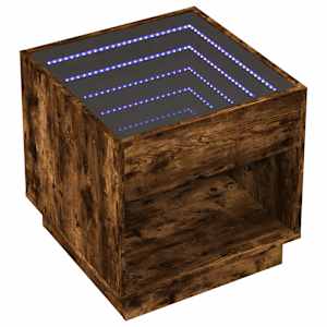 Konferenční stolek s Infinity LED kouřový dub 50 x 50 x 50 cm - obrázek 3