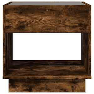 Konferenční stolek s Infinity LED kouřový dub 50 x 50 x 50 cm - obrázek 6