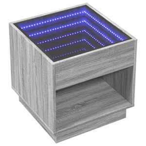 Konferenční stolek s Infinity LED šedý sonoma 50 x 50 x 50 cm - obrázek 3