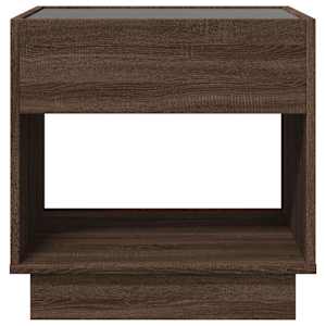 Konferenční stolek s Infinity LED hnědý dub 50 x 50 x 50 cm - obrázek 6