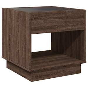 Konferenční stolek s Infinity LED hnědý dub 50 x 50 x 50 cm - obrázek 8