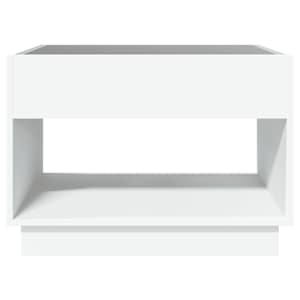Konferenční stolek s Infinity LED bílý 70 x 50 x 50 cm - obrázek 6