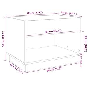 Konferenční stolek s Infinity LED černý 70 x 50 x 50 cm - obrázek 13