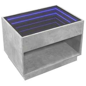 Konferenční stolek s Infinity LED betonově šedý 70 x 50 x 50 cm - obrázek 5