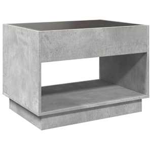 Konferenční stolek s Infinity LED betonově šedý 70 x 50 x 50 cm - obrázek 8