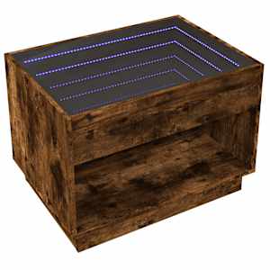 Konferenční stolek s Infinity LED kouřový dub 70 x 50 x 50 cm - obrázek 5