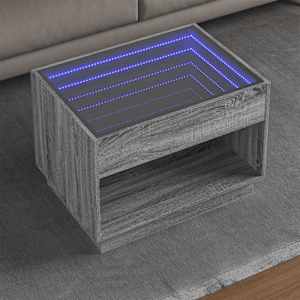 Konferenční stolek s Infinity LED šedý sonoma 70 x 50 x 50 cm - obrázek 1