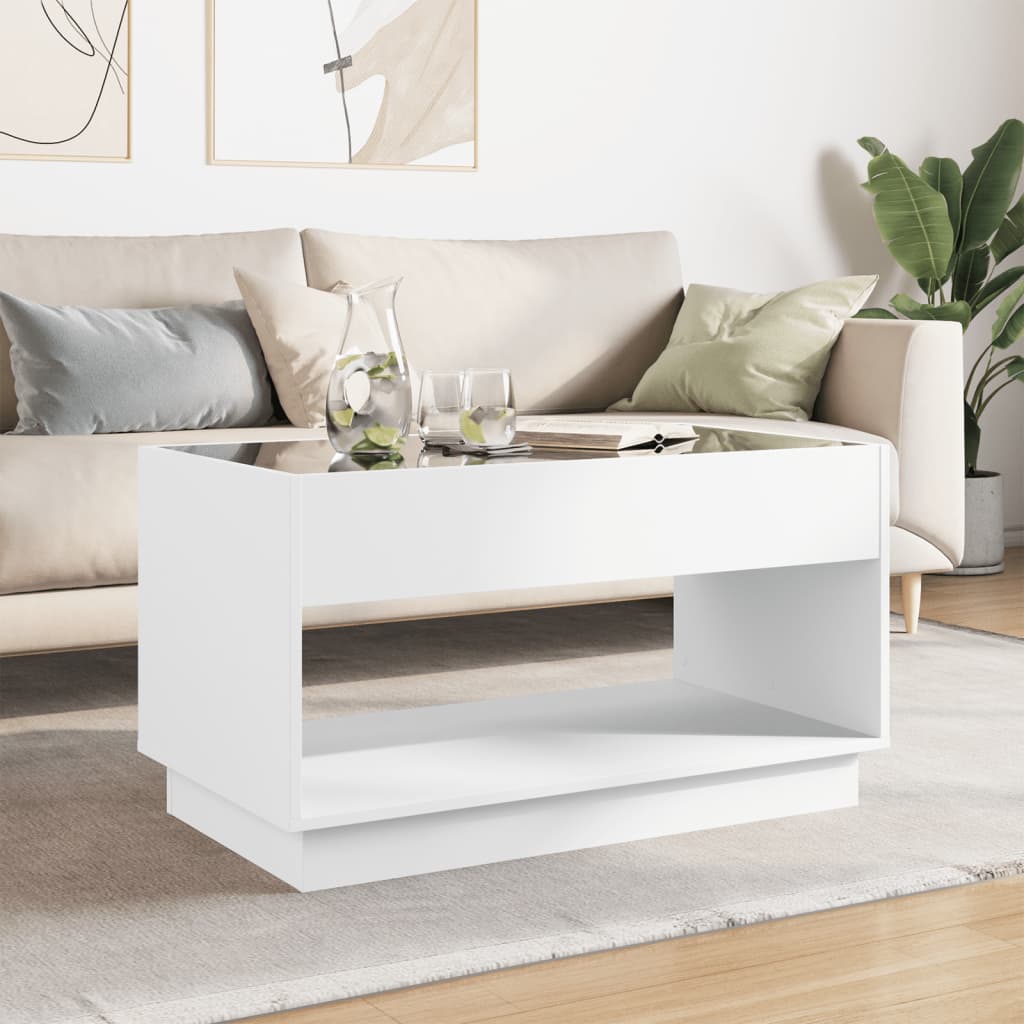 Thumbnail - vidaXL Couchtisch mit Infinity-LED Weiß 90x50x50 cm
