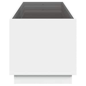 Konferenční stolek s Infinity LED bílý 90 x 50 x 50 cm - obrázek 7