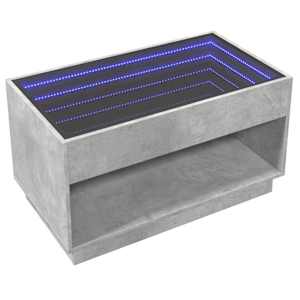 Konferenční stolek s Infinity LED betonově šedý 90 x 50 x 50 cm - obrázek 5