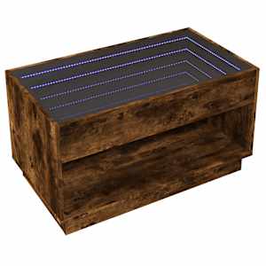 Konferenční stolek s Infinity LED kouřový dub 90 x 50 x 50 cm - obrázek 5
