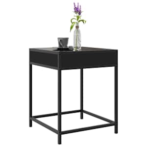 Noční stolek s Infinity LED černý 40 x 40 x 51 cm - obrázek 5