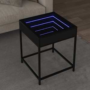 Noční stolek s Infinity LED černý 40 x 40 x 51 cm - obrázek 1