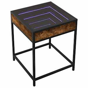 Konferenční stolek s Infinity LED kouřový dub 40 x 40 x 51 cm - obrázek 3