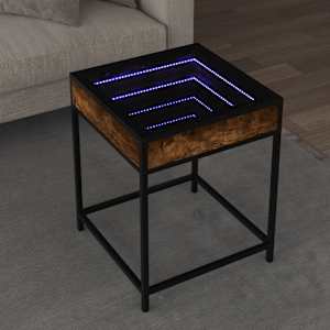 Konferenční stolek s Infinity LED kouřový dub 40 x 40 x 51 cm - obrázek 1