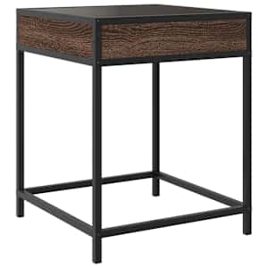 Noční stolek s Infinity LED hnědý dub 40 x 40 x 51 cm - obrázek 8