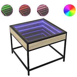 Konferenční stolek s Infinity LED dub sonoma 50 x 50 x 41 cm - obrázek 2