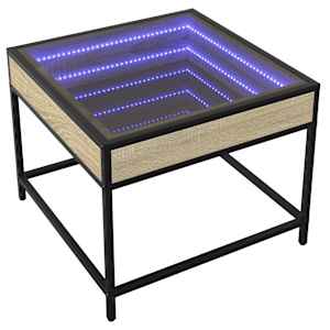 Konferenční stolek s Infinity LED dub sonoma 50 x 50 x 41 cm - obrázek 3