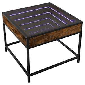 Konferenční stolek s Infinity LED kouřový dub 50 x 50 x 41 cm - obrázek 3