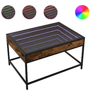 Konferenční stolek s Infinity LED kouřový dub 70 x 50 x 41 cm - obrázek 2